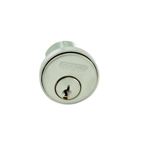 Left Hand 1-1/4" Hotel Mortise Cylinder C Keyway with Compression Ring and Spring and L Cam Satin Chrome Finish