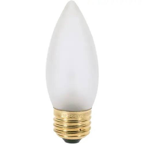 Incandescent Torpedo Light Bulb 60-Watt B11 E26 Frosted