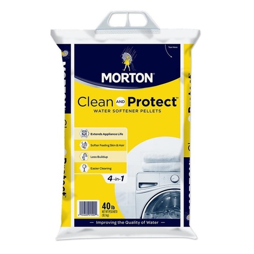 Morton 2500 Water Softener Salt Clean and Protect Pellets 40 lb