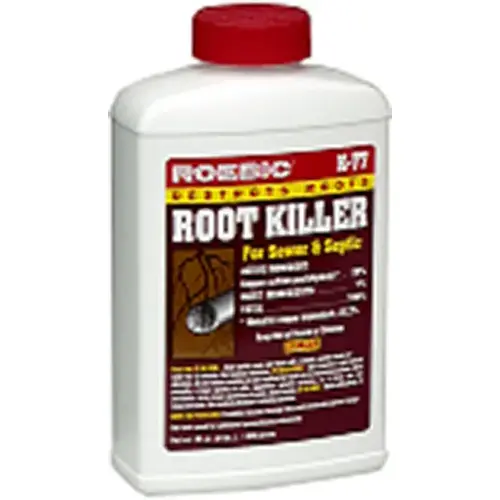 Roebic K-77-2LB-12 Root Killer, Crystal, Powder, 2 lb Bottle Blue