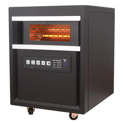 WORLD MARKETING OF AMERICA QDE1345 Comfort Glow Infrared Quartz Comfort Cabinet Heater - QED1345