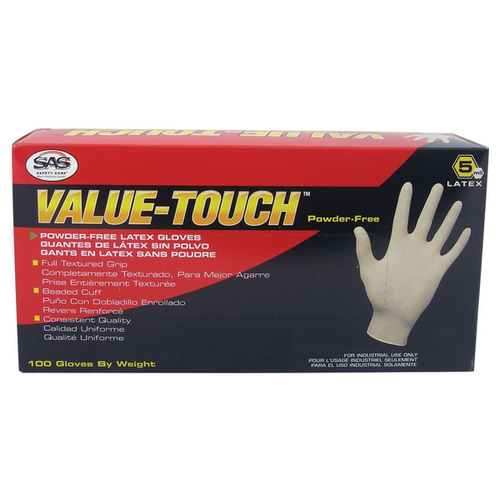 Disposable Gloves, Small, Natural Rubber Latex, White