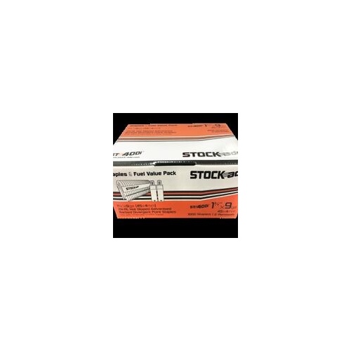 STOCK-ADE ST400I 1-3/4" 9-GAUGE BARBED STAPLES pack of 1000