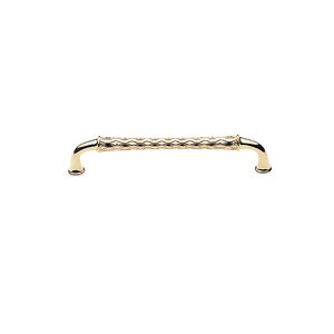 8" Center to Center Couture A Appliance Pull Bright Brass Finish