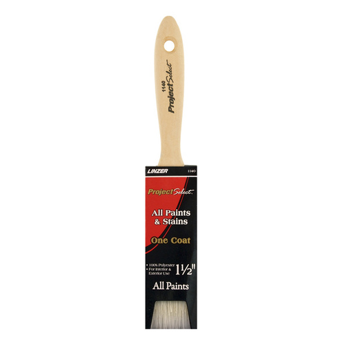 WC Paint Brush, 1-1/2 in W, 2-1/2 in L Bristle, Varnish Handle - pack of 12