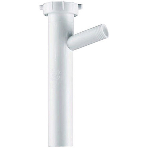 Dishwasher Tailpiece 1-1/2" D X 8" L Plastic White