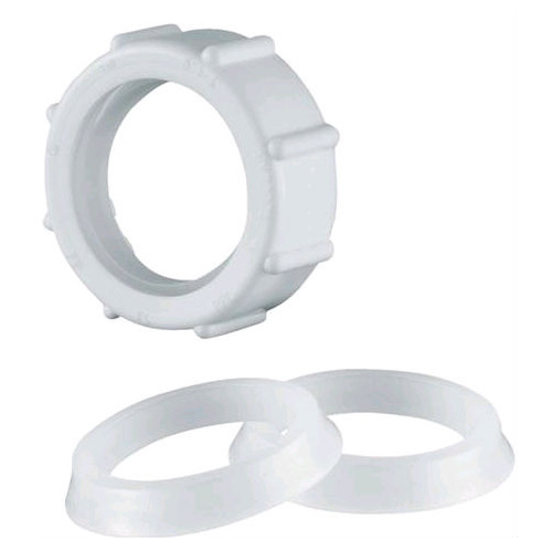 PlumbCraft 7674000T Nut and Washer 1-1/2" D Plastic White