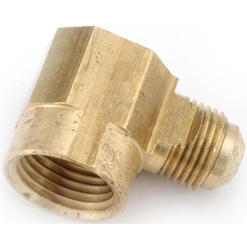 90 Degree Elbow 3/8" Flare X 1/2" D FPT Brass