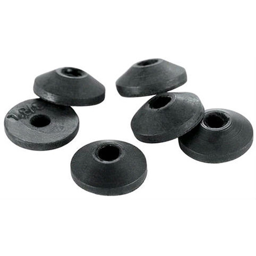 Beveled Faucet Washer 3/8" D Neoprene Rubber Black