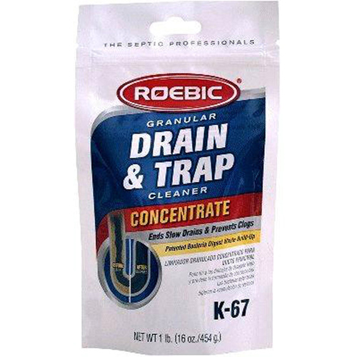 ROEBIC LABORATORIES INC K67GDB-12 Granular Drain & Trap Cleaner 16oz. Bag White