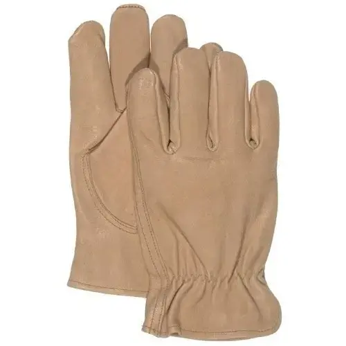 Grain Pigskin Drivers Gloves - Large Tan