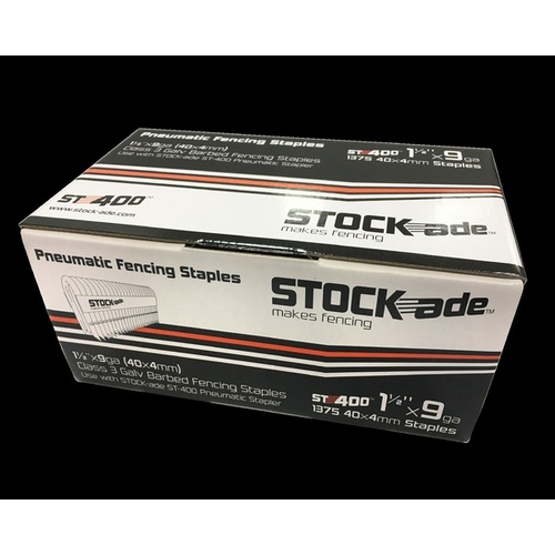 STOCKADE 1-1/2" 9 GAUGE FENCE STAPLES pack of 1000