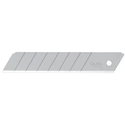 Olfa 5016 Knife Blade, 18 mm, Carbon Steel, 8-Point Silver - pack of 50