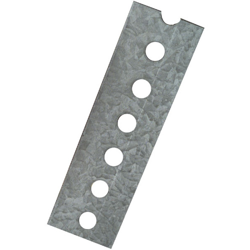 4025BC 1-3/8" x 48" Slotted Flat - 0.074" Thick Galvanized Finish