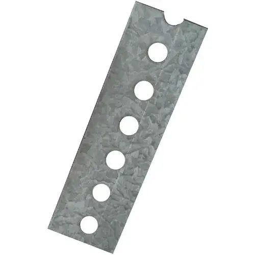 4025BC 1-3/8" x 36" Slotted Flat - 0.074" Thick Galvanized Finish