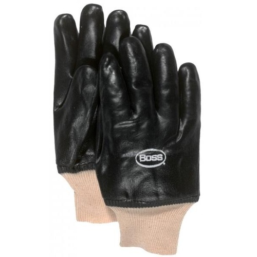 PVC COated Glove Knit Wrist Jersey Lined Pair