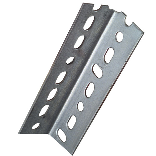 Stanley Hardware N180109 4020BC 1-1/2" x 72" Slotted Angle - 0.074" Thick Galvanized Finish