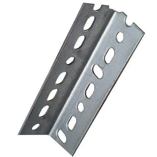 4020BC 1-1/2" x 48" Slotted Angle - 0.074" Thick Galvanized Finish