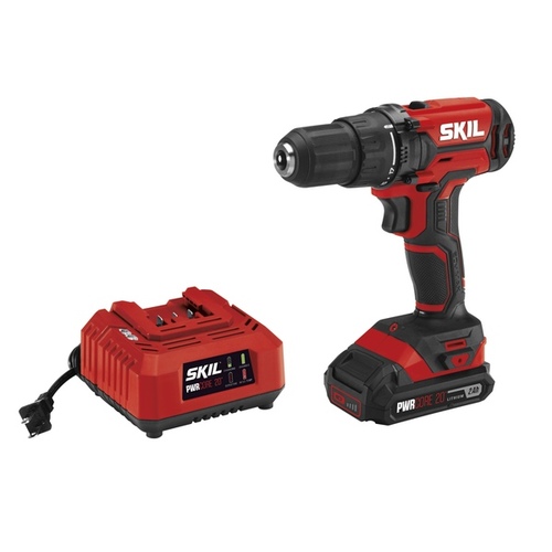 Drill Driver Kit, Battery Included, 20 V, 2 Ah, 1/2 in Drive, 1450 rpm Speed