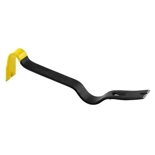 Pry Bar, 15 in L, Beveled Tip, 1-3/4 in Claw Blade Width 1, 1-3/4 in Claw Blade Width 2 Tip, HCS Black/Yellow