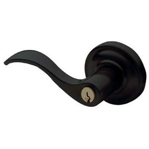 BALD EMER EXIT-WAVE LEVER W/CLAS X LH, Satin Black