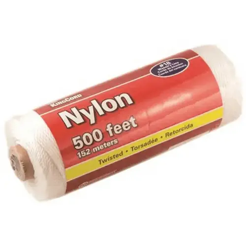#18 x 500 ft. Twisted Nylon Mason's Line, White
