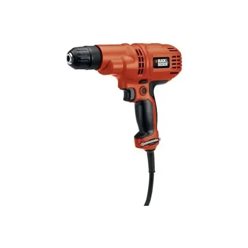 Drill/Driver, 5.2 A, 3/8 in Chuck, Keyless Chuck, 8 ft L Cord