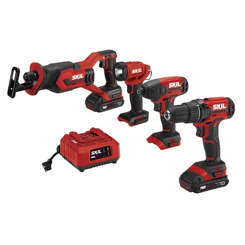 SKIL CB739601 Combination Kit, Battery Included, 20 V, Lithium-Ion Battery