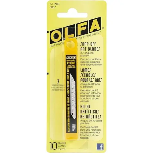 Olfa A1160B Snap-Off Stainless Blades - 9 mm