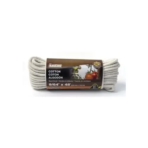 Cotton Multi-Purpose Cord, 9/64" x 48'