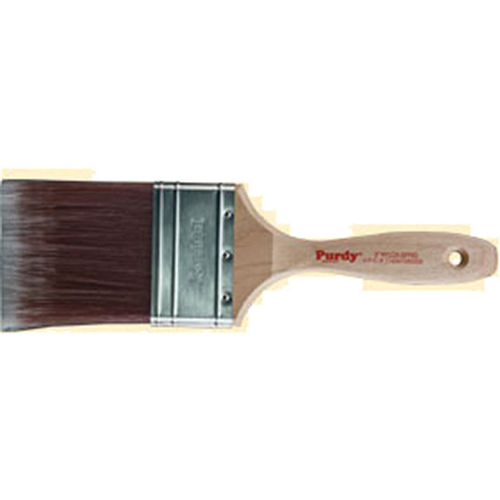 Nylox Sprig Flat Trim Brush, 2-1/2 in W, 2-15/16 in L Bristle, Nylon Bristle, Beavertail Handle Tan