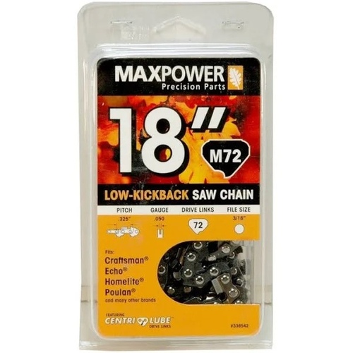 Maxpower 336542 Chainsaw Chain 18" Multibrand - 0.325" x 72 links - 0.050gauge