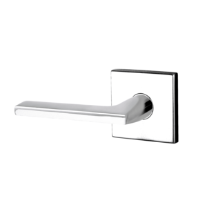 BALD HALF DUMMY-LEVER W/R017 ROSE X LH, Polished Chrome