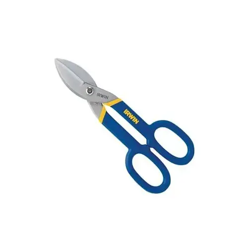 IRWIN Tinner Snips Straight - 10" Blue