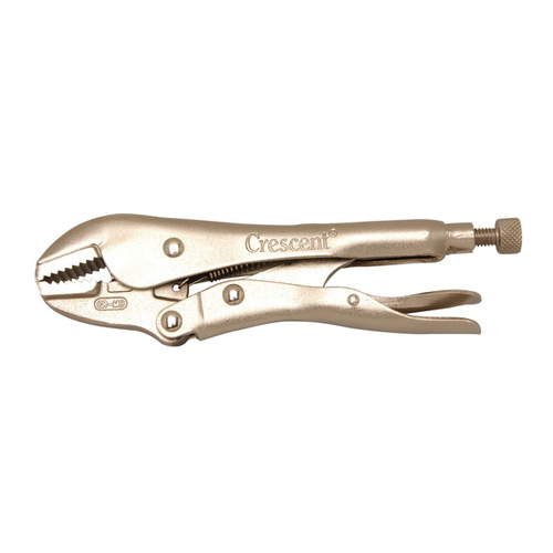 Crescent C7SVN/C7SV Locking Plier, 7 in OAL, 1-5/8 in Jaw Opening, Non-Slip Grip Handle Silver