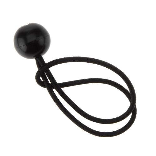 Bungee Cord, 8 in L, Rubber, Black, Toggle Ball End - pack of 25