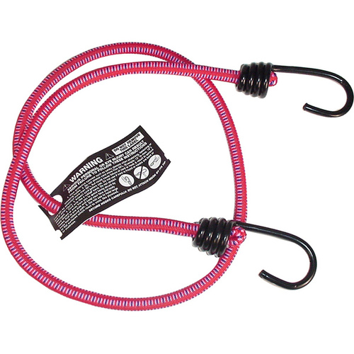 Bungee Cord, 36 in L, Rubber, Hook End Other