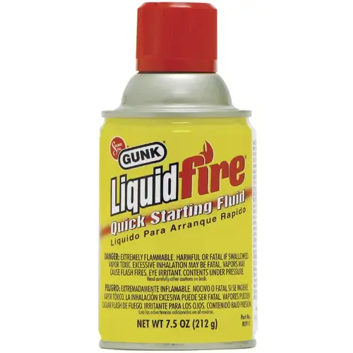 Gunk Liquid Fire Quick Starting Fluid 7.5 oz.