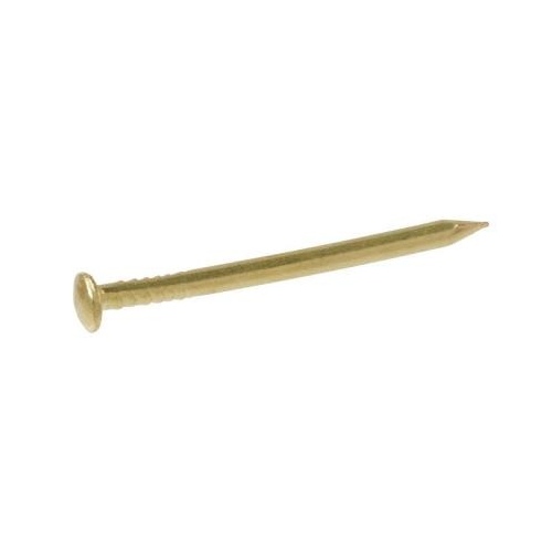 Hillman 122621 Escutcheon Pins 18 Ga. X 1" L Brass-Plated Steel 1 pk 1.5 oz Brass-Plated