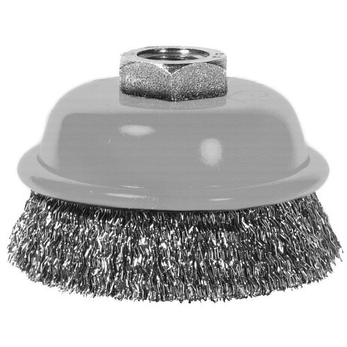 Wire Wheel Brush 3" Crimped Steel 12500 rpm - pack of 2