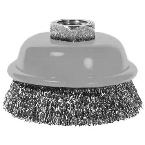 Wire Wheel Brush 3" Crimped Steel 12500 rpm - pack of 2