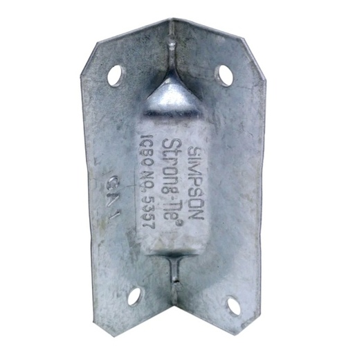 Simpson Strong-Tie GA1 GA Gusset Angle, 2-3/4 in H, Steel, Galvanized/Zinc