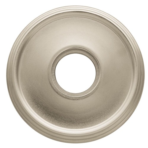 BALD ROSETTE X 2.625 IN. PASSAGE -PAIR, Satin Nickel