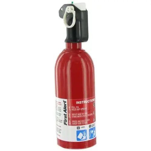 Fire Extinguisher, 1.4 lb Capacity, Sodium Bicarbonate, 5-B:C Class Red