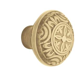 Pair 5067 Knob Less Rose Satin Brass With Brown Finish