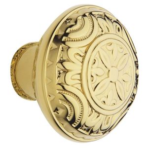 Pair 5067 Knob Less Rose Unlacquered Brass Finish