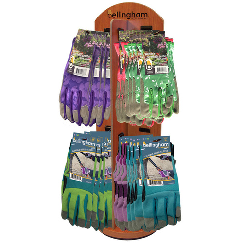 Bellingham Women's Synthetic Performance Gloves Display - 48 pairs