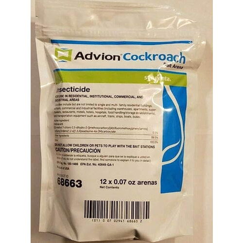 UNIVAR SOLUTIONS USA INC 843933 Advion Roach Bait Arena - 12 count x 0.07 ounces