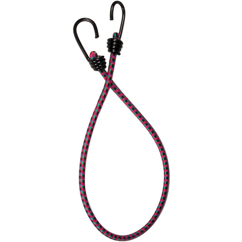 Keeper 06031 Bungee Cord, 30 in L, Rubber, Hook End Black