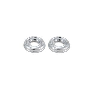 2" Passage Rose Bright Chrome Finish